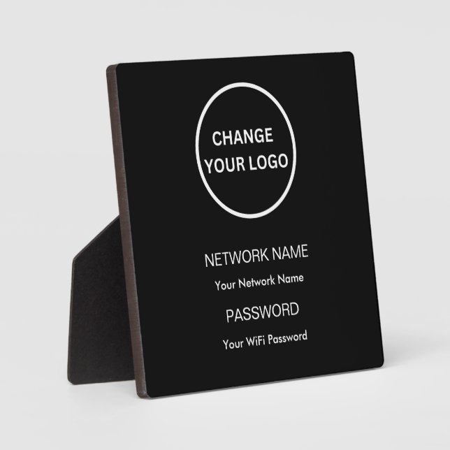 Benutzerdefinierte Wifi-Netzwerk-Marke und Passwor Fotoplatte (Vorderseite)