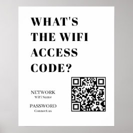 Benutzerdefinierte WiFi-QR | Wie lautet der WiFi-C Poster