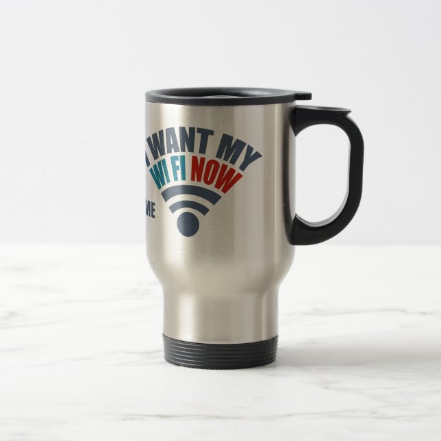 Benutzerdefinierte WiFi-Tasse Reisebecher (Rechts)