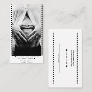 Benutzerdefinierte Windel-Raffle-Baby-Party-Foto-P Visitenkarte