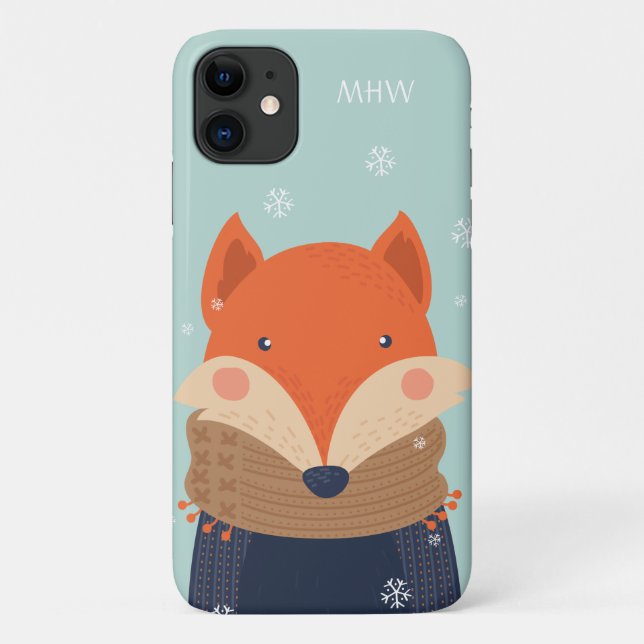 Benutzerdefinierte Winter Fox-Gehäuse Case-Mate iPhone Hülle (Rückseite)