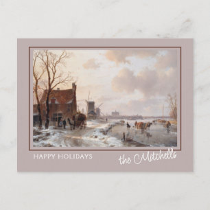 Benutzerdefinierte Winter Wonderland Landschaftsku Postkarte