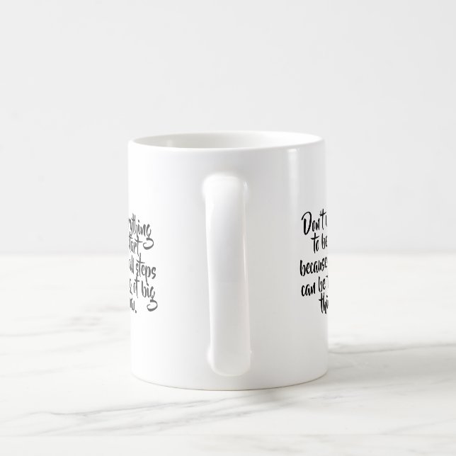 Benutzerdefinierte Word Monochrome Ästhetik Kaffeetasse (Henkel)