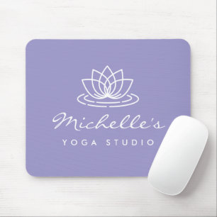 Benutzerdefinierte Yoga-Studio-Mausmatte mit weiße Mousepad