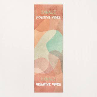 Benutzerdefinierte Yogamatte positive Vibes