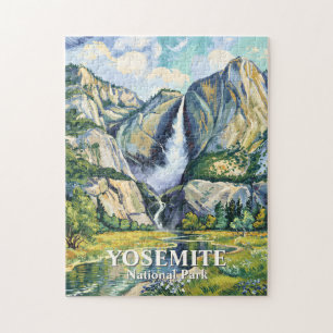 Benutzerdefinierte Yosemite Vintage Bridalveil Fal Puzzle
