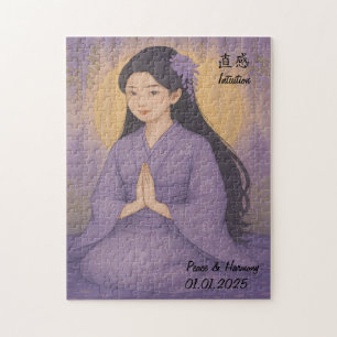 Benutzerdefinierte Zen-Meditations-Mindfulness-Jap Puzzle