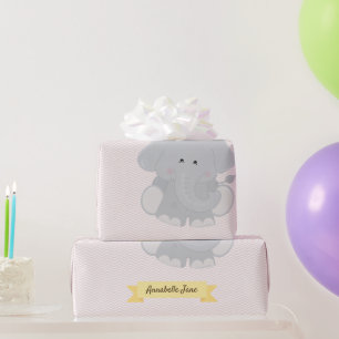 Benutzerdefinierte Zickzack Streifen mit Namen und Geschenkpapier