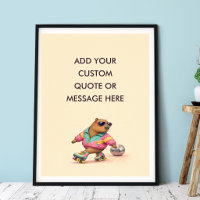 Benutzerdefinierte Zitat Roller Skate Capybara Lus