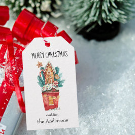 Benutzerdefinierte Zuordnungshäuser und Süßigkeite Geschenkanhänger