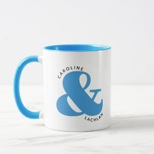 Benutzerdefinierte Zweifarbiges Paar Hochzeitsjubi Tasse