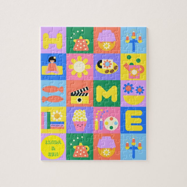 benutzerdefinierten Zuhause Sweet Zuhause Puzzle (Vertikal)