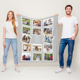 Benutzerdefinierter 14-Fotomaterial mit benutzerde Fleecedecke