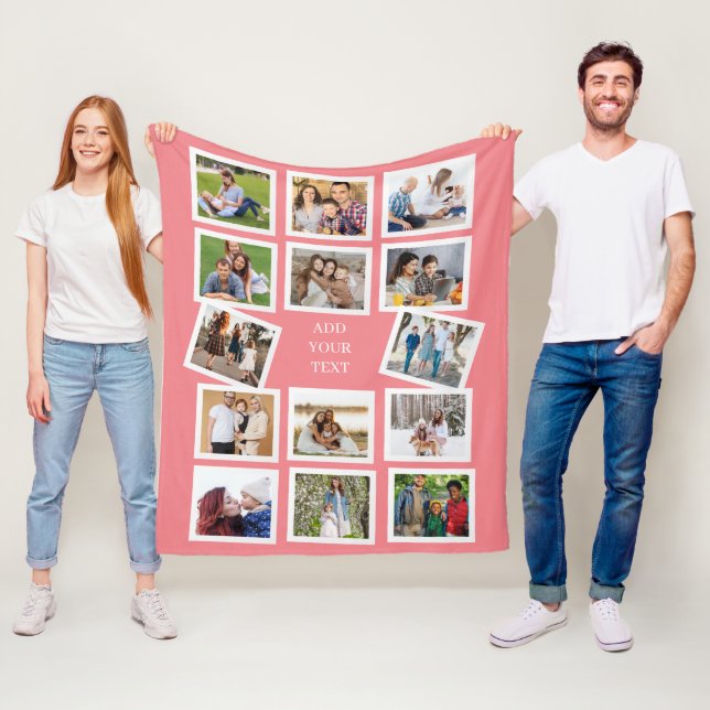 Benutzerdefinierter 14-Fotomaterial mit benutzerde Fleecedecke (Beispiel)