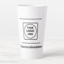 Benutzerdefinierter 17oz hoher Latte-Logo-Mug ohne Milchtasse