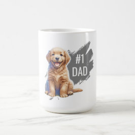 Benutzerdefinierter 1 Vater Welpenhund Kaffeetasse
