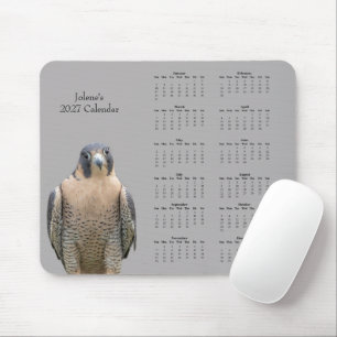 Benutzerdefinierter 2027 Wanderfalke Flugkalender Mousepad