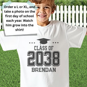 Benutzerdefinierter 2038 Handprint-Keepsake für di T-Shirt