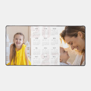 Benutzerdefinierter 2-Foto- und Jahreskalender 202 Schreibtischunterlage