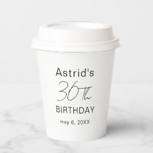 Benutzerdefinierter 30. Geburtstag 30. Geburtstag  Pappbecher