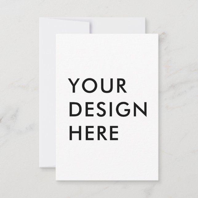 Benutzerdefinierter 3.5x5" Vertikaler Kartendruck Dankeskarte (Vorderseite)