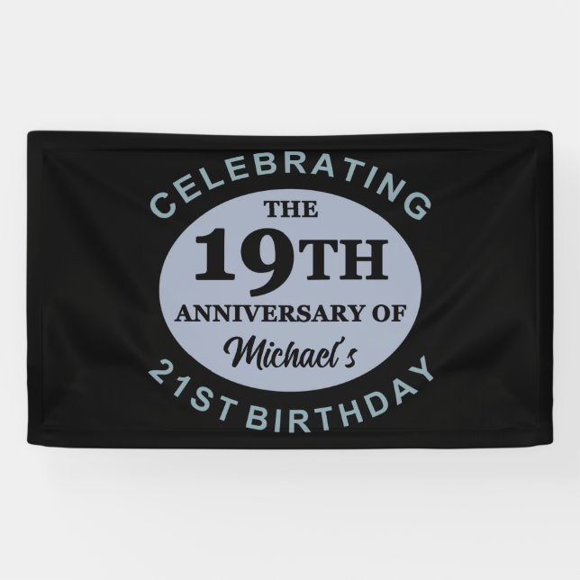 Benutzerdefinierter 40. Geburtstags-Spaß Banner (Horizontal)