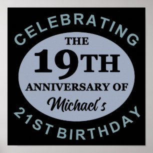 Benutzerdefinierter 40. Geburtstags-Spaß Poster