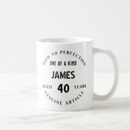 Benutzerdefinierter 40. Geburtstagsbecher - Gereif Kaffeetasse