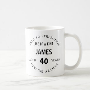 Benutzerdefinierter 40. Geburtstagsbecher - Gereif Kaffeetasse