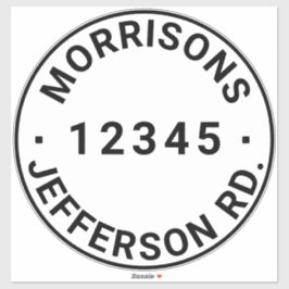 Benutzerdefinierter Abfallmüll, recycelnd Nummer d Aufkleber