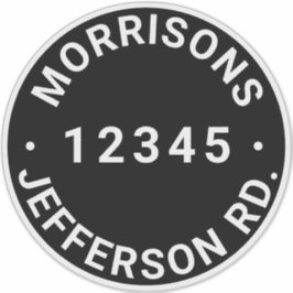 Benutzerdefinierter Abfallmüll, recycelnd Nummer d Aufkleber