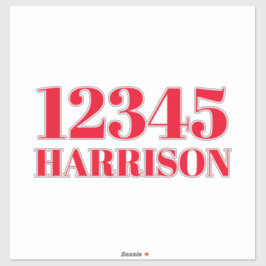 Benutzerdefinierter Abfallmüll, recycelnd Nummer d Aufkleber