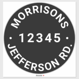 Benutzerdefinierter Abfallmüll, recycelnd Nummer d Aufkleber