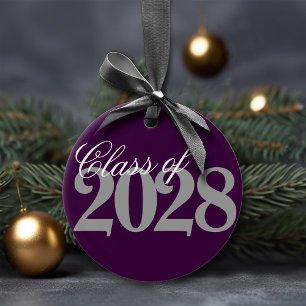 Benutzerdefinierter Abschluss Eggplant Gray Grad Keramik Ornament
