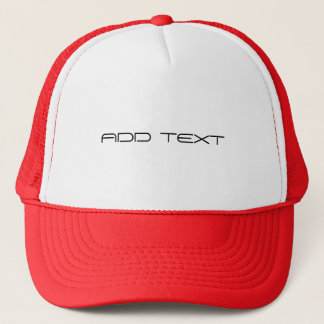 Benutzerdefinierter ADD-TEXT Rot und Weiß Combo-Ca Truckerkappe