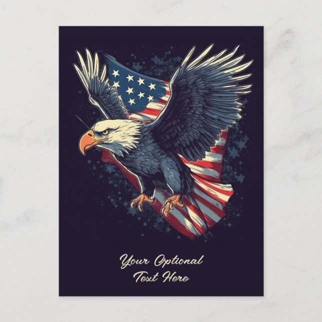 Benutzerdefinierter amerikanischer Adler Postkarte (Vorderseite)