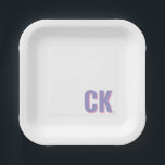 Benutzerdefinierter anfänglicher Dish, Personalisi Pappteller<br><div class="desc">Custom Initial Dish,  Personalisiert Letter Dish,  Hochzeit-Bridmaid-Geschenk,  Geburtstagsgeschenk für den besten Freund, Jahrestag</div>