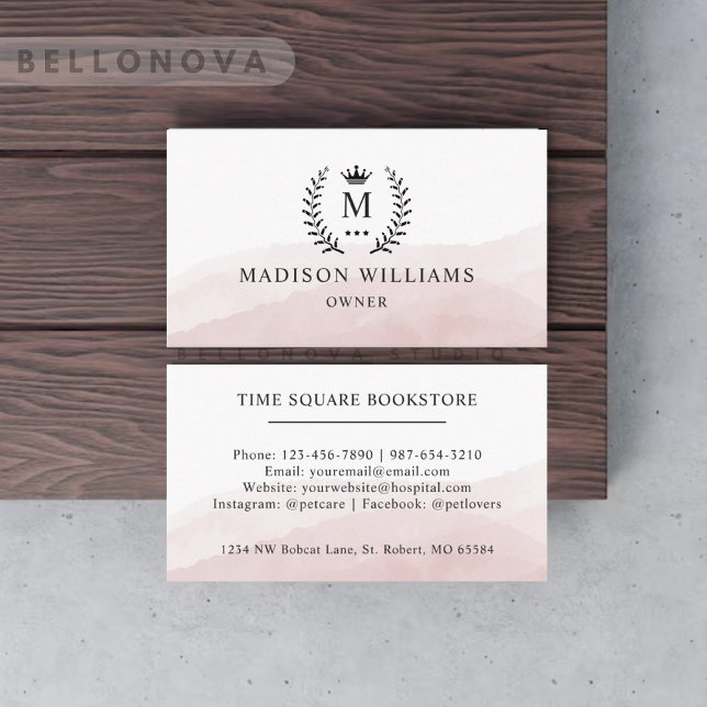 Benutzerdefinierter Anfangs- und Namensbereich Wei Visitenkarte (Von Creator hochgeladen)