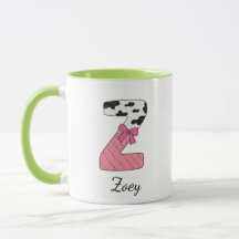 Benutzerdefinierter Anfangsbuchstabe Name Tasse |