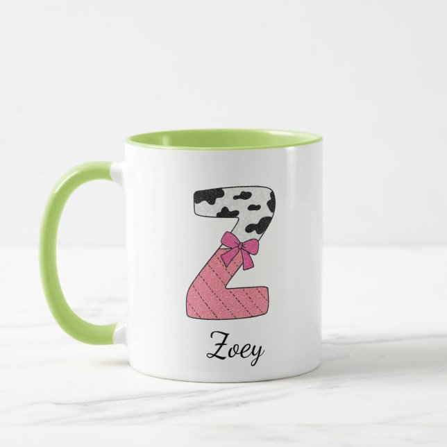 Benutzerdefinierter Anfangsbuchstabe Name Tasse |  (Links)