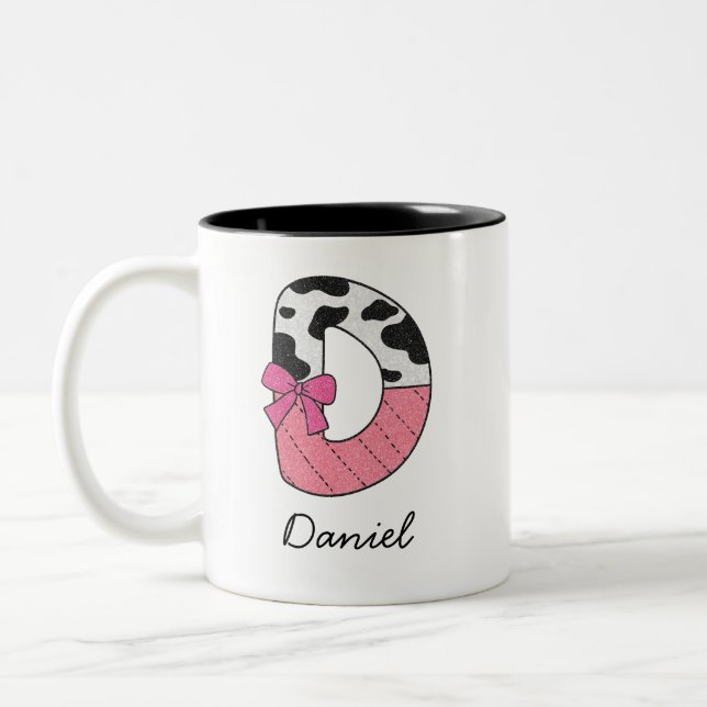 Benutzerdefinierter Anfangsbuchstabe Name Tasse |  (Links)