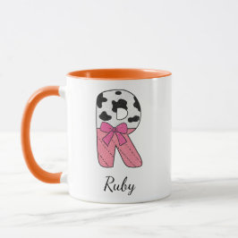 Benutzerdefinierter Anfangsbuchstabe Tasse | Rosa