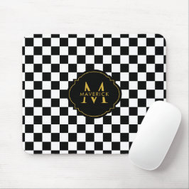 Benutzerdefinierter Anfangsname Elegantes Stylisch Mousepad