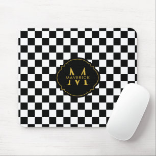 Benutzerdefinierter Anfangsname Elegantes Stylisch Mousepad