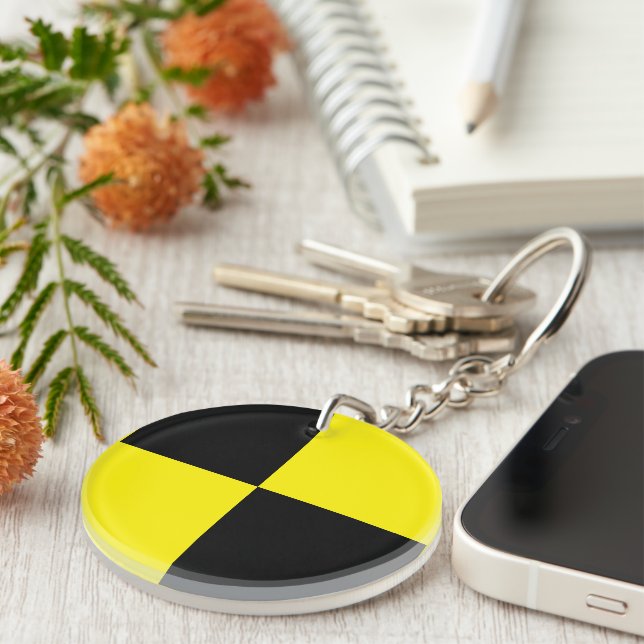 Benutzerdefinierter aquamariner Marokkaner Quatref Schlüsselanhänger (Vorderseite rechts)