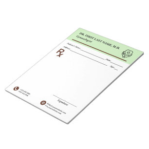 Benutzerdefinierter Arzt Rezept Notizblock Editier