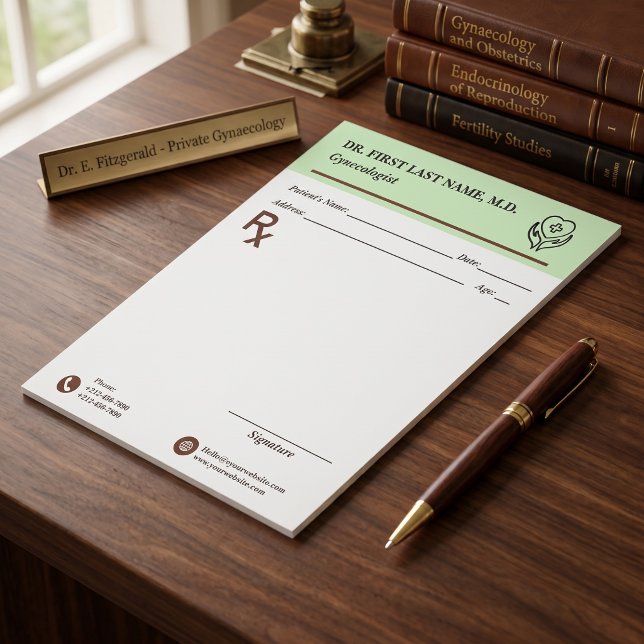 Benutzerdefinierter Arzt Rezept RX Block editierba Notizblock (Custom Doctor Prescription RX Pad Editable Medical Office)