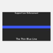 Benutzerdefinierter Aufkleber der dünnen blauen Li