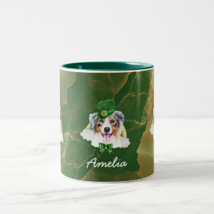 Benutzerdefinierter Australian Shepherd Gold St. P Zweifarbige Tasse