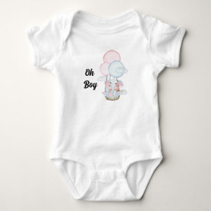 Benutzerdefinierter Baby-Body mit Elefantendesign Baby Strampler